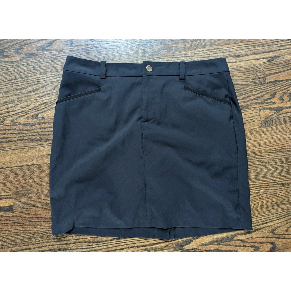 Ralph Lauren Polo Golf Tennis Womens Skort Skirt Size 8 Navy Blue Nylon Athletic